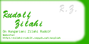 rudolf zilahi business card